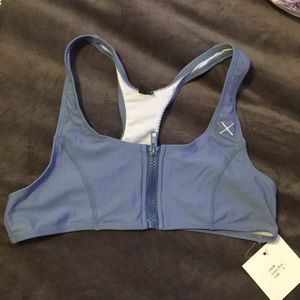 BoutineLA slate blue zipper top NWT!
